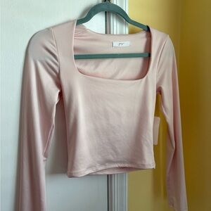 Women's Pink Long Sleeve Top